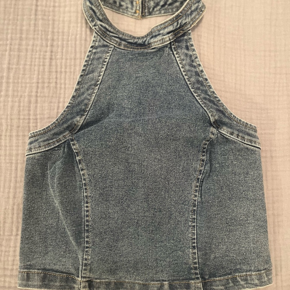 Timing Blue Smocked Top